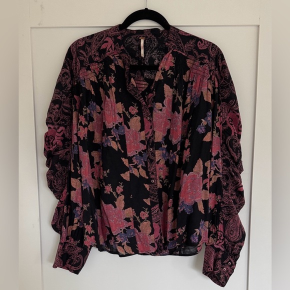 Free People Maraya Cotton Blouse S - Picture 5 of 6